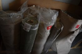 Seven ~1m Offcuts of Carpet