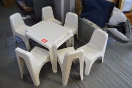 Children’s Picnic Table plus Stackable Chairs