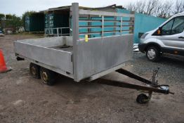 Twin Axle Trailer with Aluminium Sides and Back,