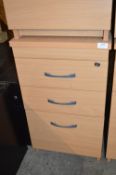 Lightwood Effect Three Drawer Storage Cabinet