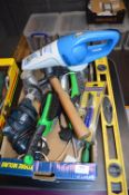 Mixed Lot Including Vacuum, Spirit Level, Drill, etc.