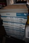 Fourteen Boxes of 20 Acoustic Vinyl Tiles in Light Brown 50x50cm