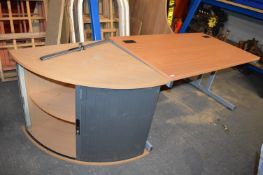 Office Desk and a Corner Storage Unit