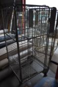 5.5ft Storage Cage on Castors