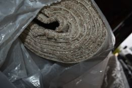 4m wide Roll of Pale Brown Carpet