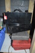 Five Empty Tool Cases
