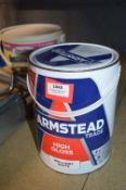 5L of Armstead High Gloss Brilliant White
