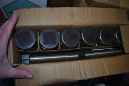 Six Solar Lights and Posts