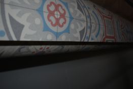 4m wide Roll of Tile Effect Vinyl Flooring