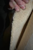 4m wide Roll of Cream Carpet