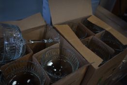 Two Boxes of Four Elysia Champagne Glasses