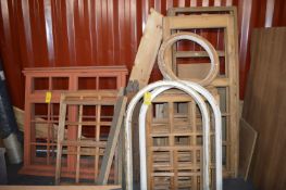 Quantity of Assorted Wooden Widow Frames