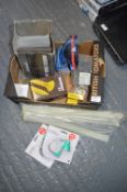 Box of Various Nails, Screws, and Zip Ties