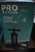 Three Pro Action Double Action Hand Pumps