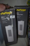 Two Challenge Mini Tower Fans