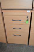 Lightwood Effect Three Drawer Storage Cabinet