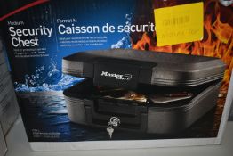 Two Master Lock Security Chests (Both with Keys)