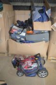 Pallet Containing a Quantity of Strimmers, Lawnmowers, etc. (salvage)