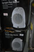 Two Challenge Upright Fan Heaters