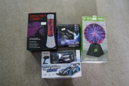 Red 5 Plasma Ball, Lava Lamp, etc.