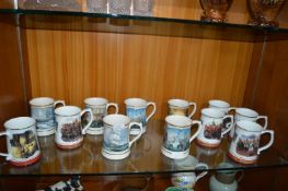 Twelve Wedgwood Naval and Military Tankards
