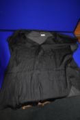 *Hilary Radley Pop Over Short Sleeve Blouse in Black Size: L