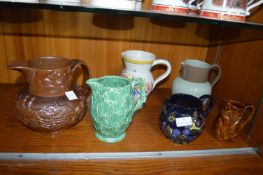 Vintage Pottery Jugs Including Sylvac, etc.