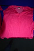 *Hilary Radley Short Sleeve Drop Shoulder Top in Pink Size: S