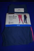 Mondetta Youth 2pk Active Leggings Size: 11-12 years