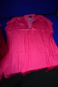 *Hilary Radley Short Sleeve Drop Shoulder Top in Pink Size: S