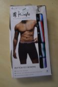 *Pringle Classic Button Fly Boxers 4pk Size: L