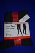Mondetta Youth 2pk Active Leggings Size: 9-10 years