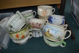 Thirteen Vintage Chamber Pots