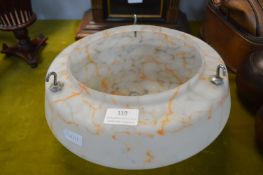 1930's Glass Ceiling Light Shade