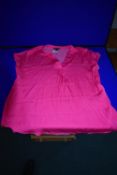*Hilary Radley Short Sleeve Drop Shoulder Top in Pink Size: S
