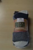 *Four Pairs of Green Treat Outdoor Socks Size: 4-8