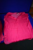 *Hilary Radley Short Sleeve Drop Shoulder Top in Pink Size: S