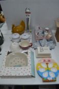 Kitchenware Including Serving Bowls, Cake Boards,