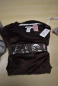 *DKNY Brown 2pc Lounge Set Size: S