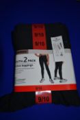 Mondetta Youth 2pk Active Leggings Size: 9-10 years