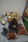 Vintage Cameras, Binoculars, Slides, etc.