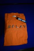 *Replay Off Grid Orange T-Shirt Size: L
