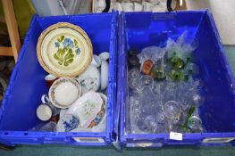 Pottery & Glassware (crates not included)