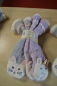 *Two Pairs of Jane & Bleecker Unicorns & Cats Design Slipper Socks