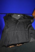 *Hilary Radley Pop Over Short Sleeve Blouse in Black Size: L