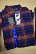 *Grayers Heritage Flannels Blue & Terracotta Check Shirt Size: L