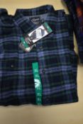 *Grayers Heritage Flannels Blue & Green Check Shirt Size: XL