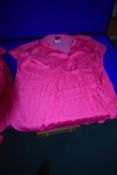 *Hilary Radley Short Sleeve Drop Shoulder Top in Pink Size: S