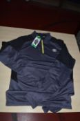 *Umbro Half-Zip Sports Top in Black, Grey & Lime Size: XL