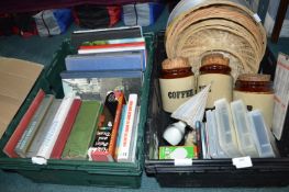 Books, Baskets, Storage Jars, etc.